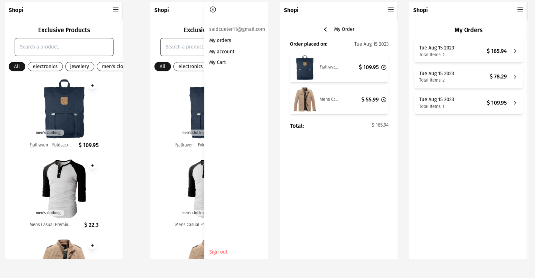 Shopi App preview
